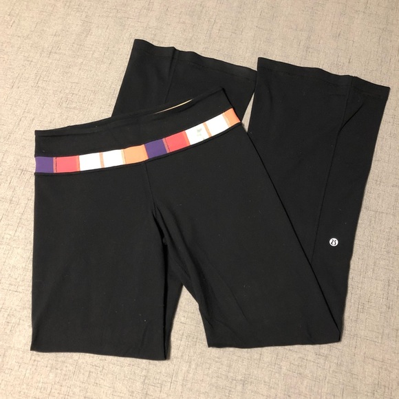 lululemon athletica Pants - Lululemon Black Groove Pants Bootcut Yoga Pant